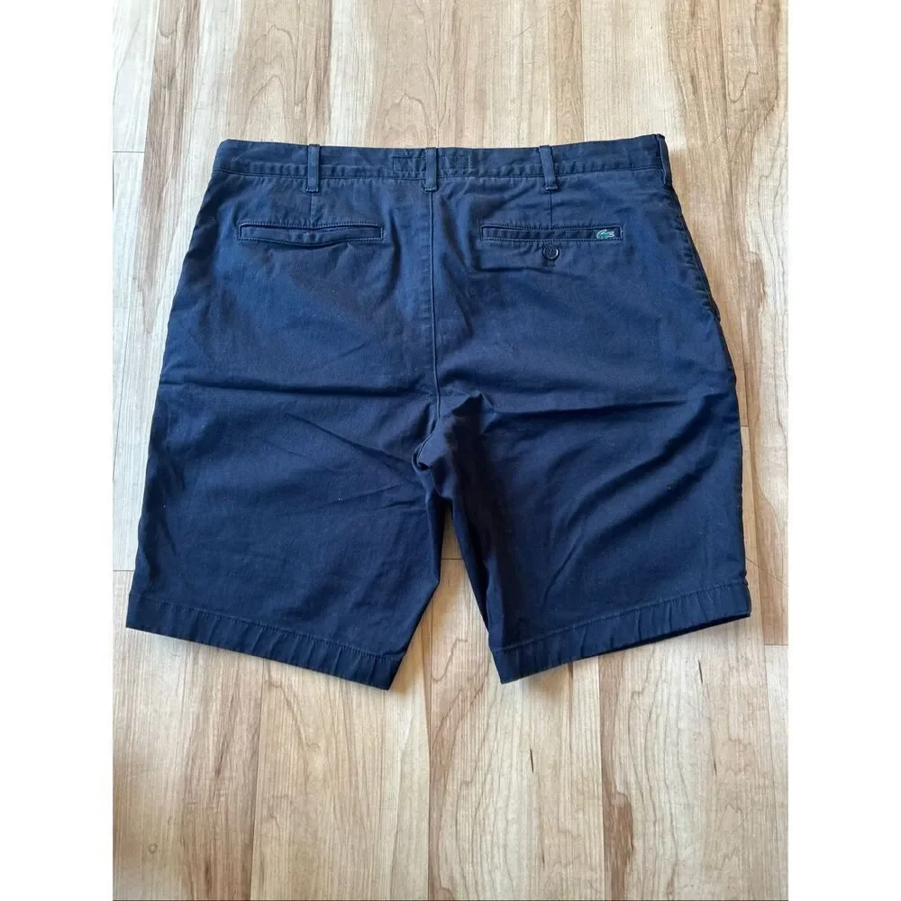 Lacoste Slim Fit Chino men’s flat solid bue shorts
